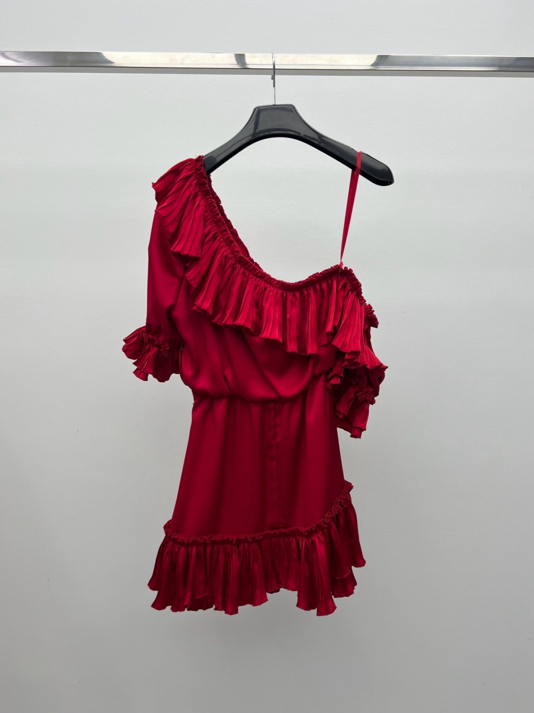 Elegant Ruched One-Shoulder Ac - Corset Waist Cinch recension och pris