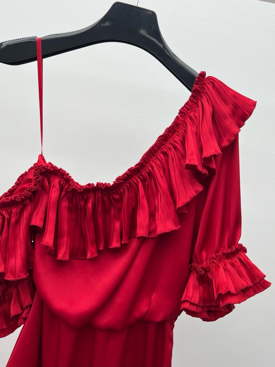 Elegant Ruched One-Shoulder Ac - Corset Waist Cinch recension och pris