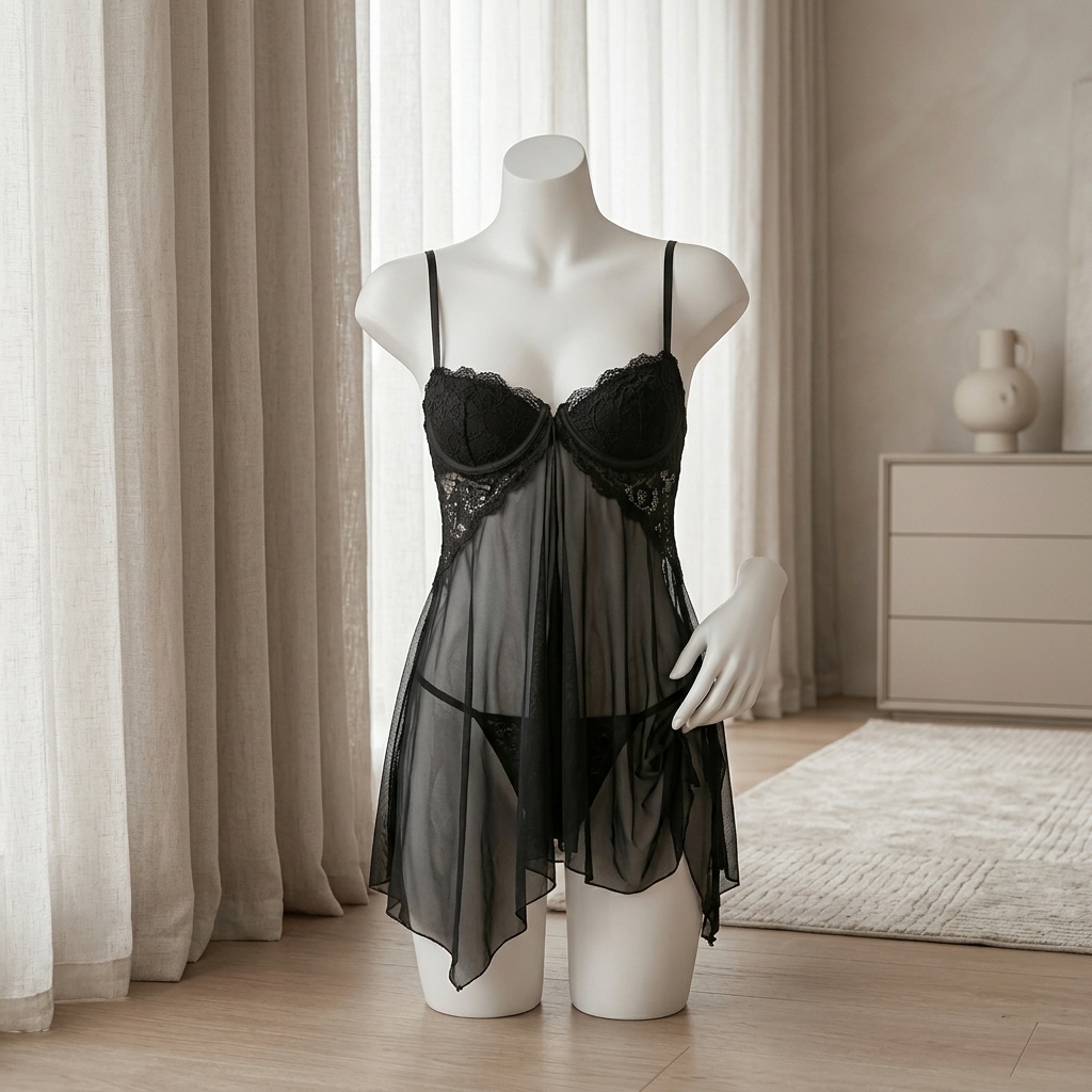 Women Lace Babydoll Lingerie S - Babydoll Chemise Night recension och pris